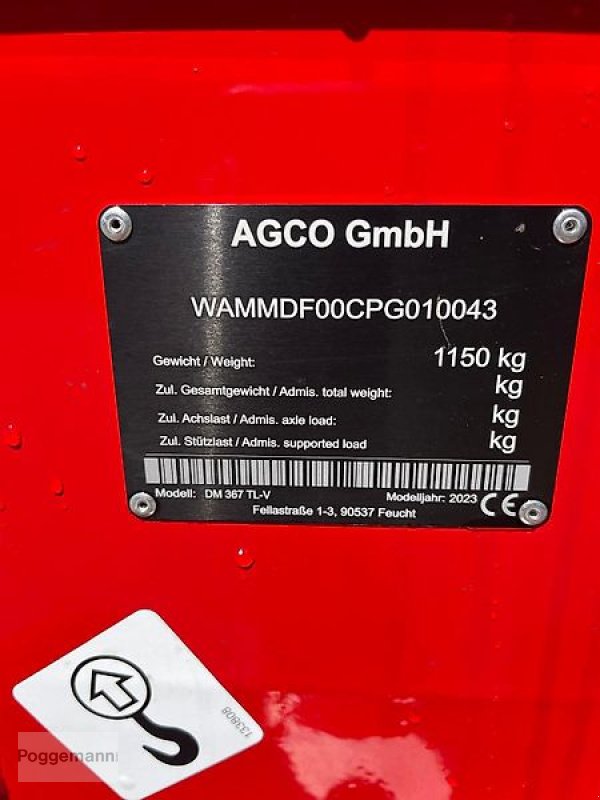 Mähwerk a típus Massey Ferguson DM 367 TL-V, Neumaschine ekkor: Bad Iburg - Sentrup (Kép 6)