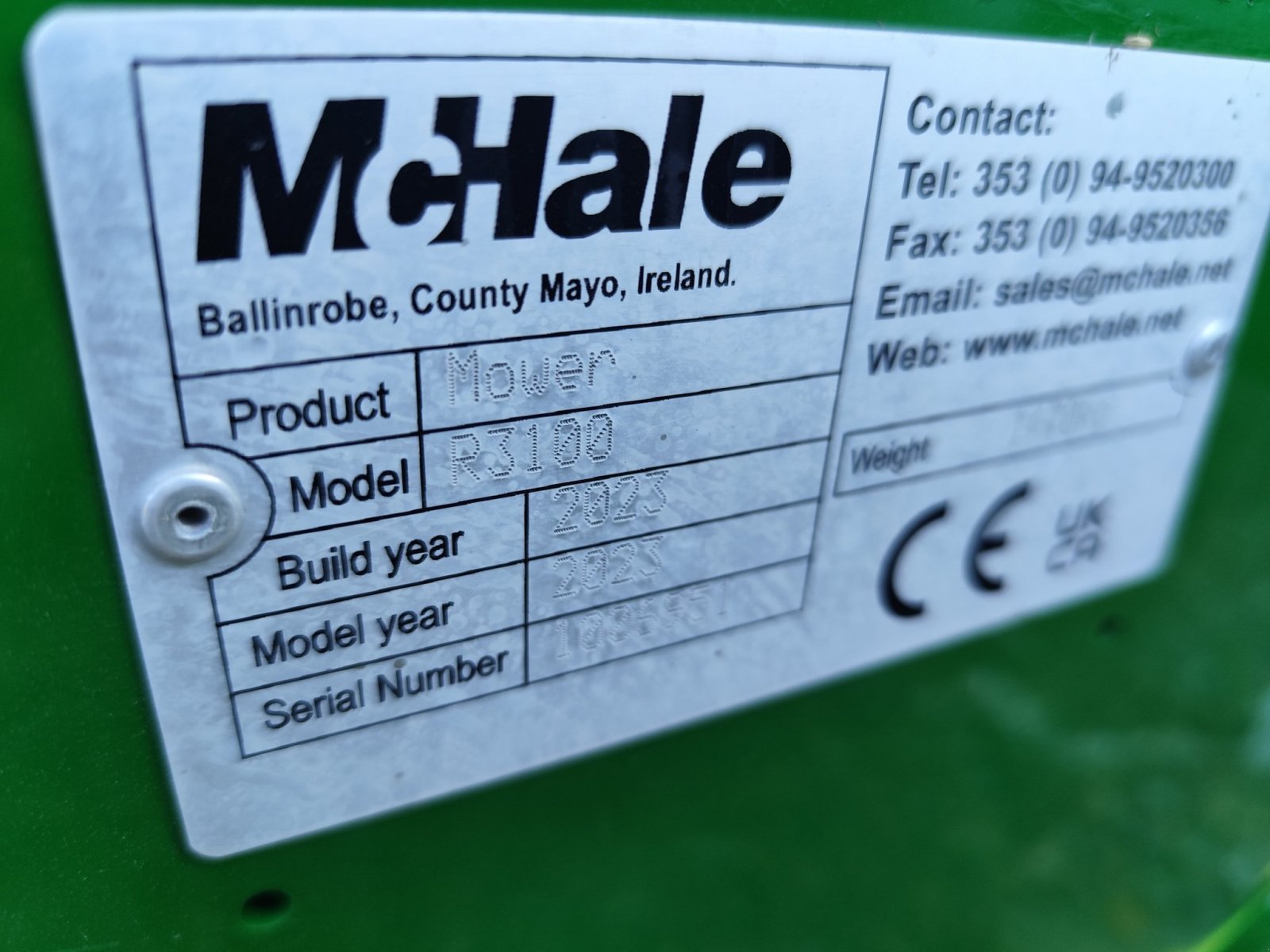 Mähwerk des Typs McHale R3100, Gebrauchtmaschine in Le Horps (Bild 7)