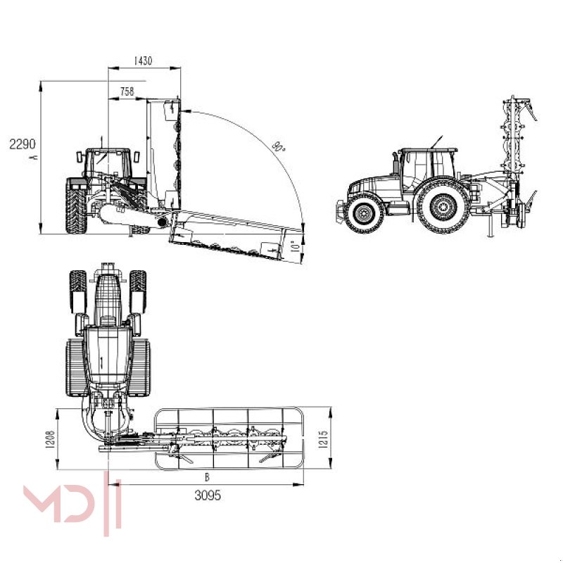 Mähwerk des Typs MD Landmaschinen Kellfri  Kreiselmähwerk1,6m-2,0m -2,4m, Neumaschine in Zeven (Bild 13)