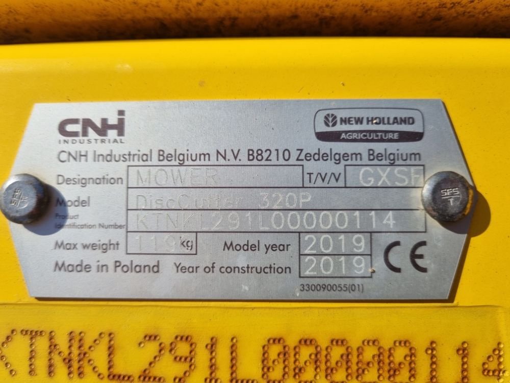 Mähwerk typu New Holland DISCUTTER 320 P, Gebrauchtmaschine v FRESNAY LE COMTE (Obrázok 5)