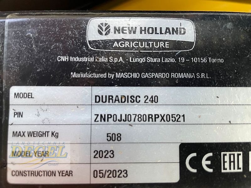 Mähwerk tip New Holland Duradisc240, Gebrauchtmaschine in Feilitzsch (Poză 6)