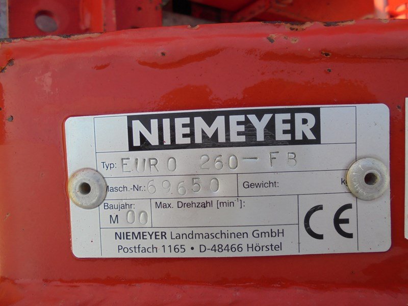 Mähwerk типа Niemeyer EURO-260FB, Gebrauchtmaschine в Domdidier (Фотография 5)