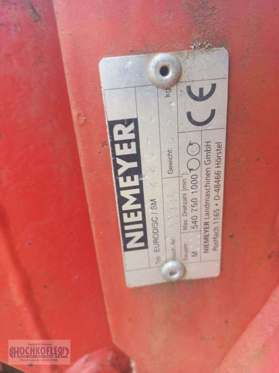 Mähwerk типа Niemeyer Eurodisc 220 C, Gebrauchtmaschine в Wies (Фотография 8)