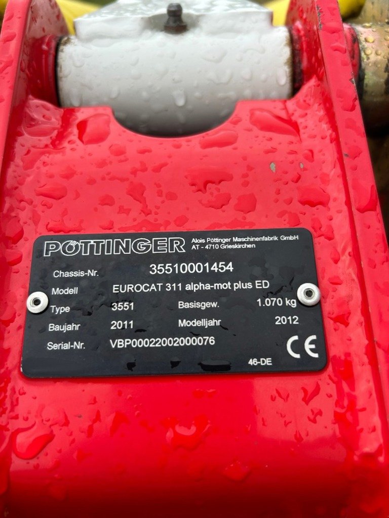 Mähwerk типа Pöttinger ALPHA MOTION PLUS EUROCAT 311 ED, Gebrauchtmaschine в Domdidier (Фотография 7)