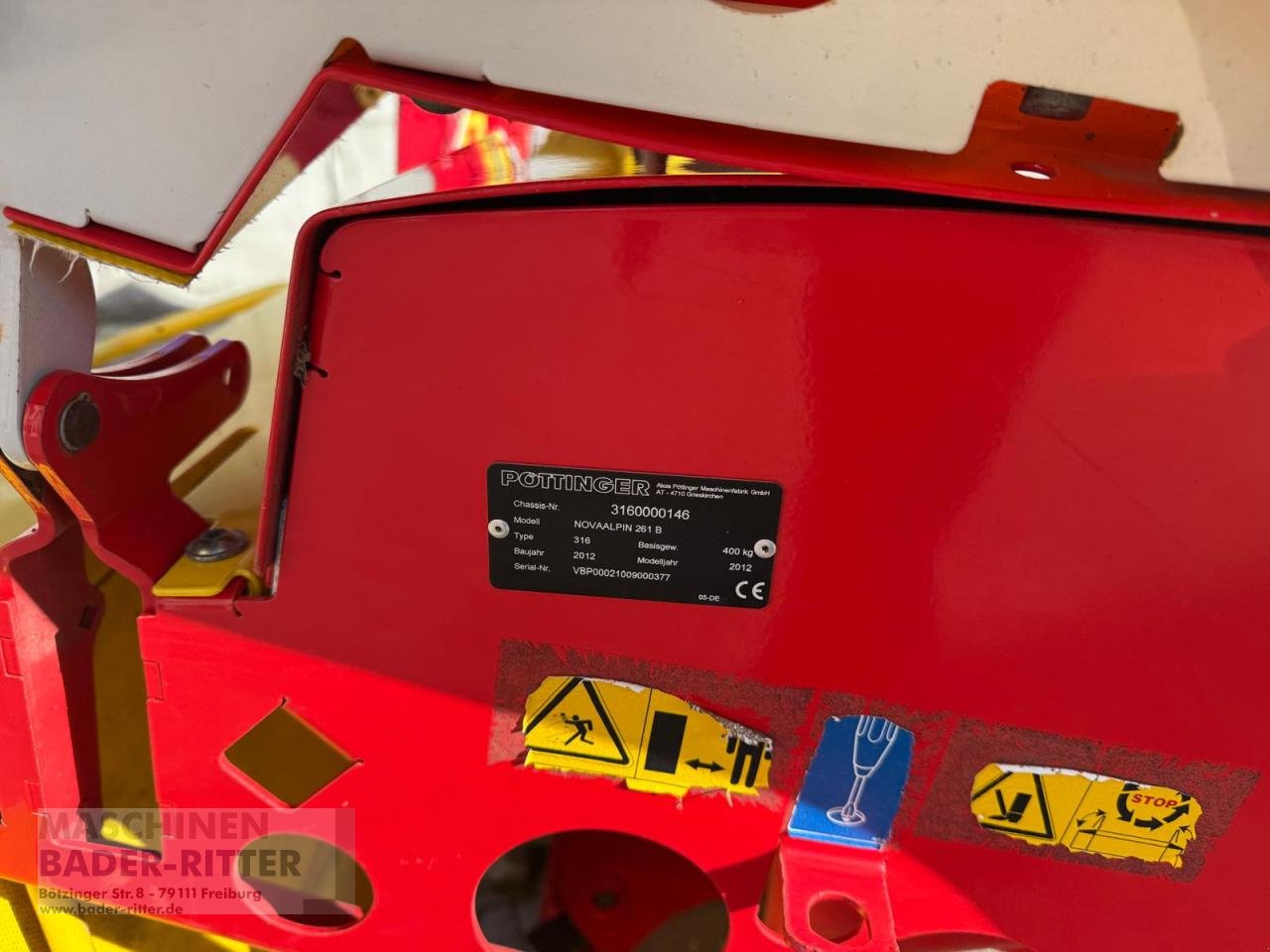 Mähwerk typu Pöttinger ALPIN 261T, Gebrauchtmaschine v Freiburg (Obrázek 5)