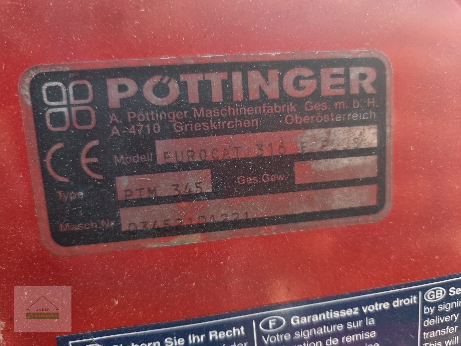 Mähwerk a típus Pöttinger EURO CAT 316 F Plus, Gebrauchtmaschine ekkor: Amstetten (Kép 6)