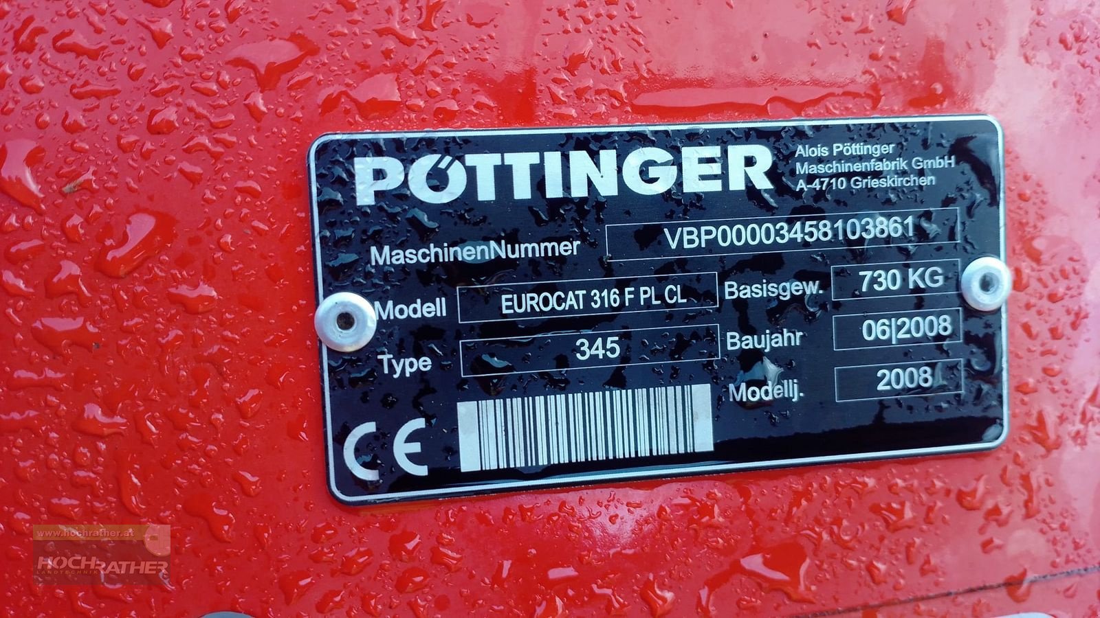 Mähwerk of the type Pöttinger Euro Cut 316 F, Gebrauchtmaschine in Kronstorf (Picture 5)