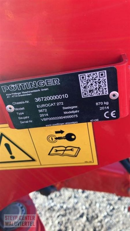 Mähwerk of the type Pöttinger Eurocat 272, Gebrauchtmaschine in Gmünd (Picture 5)