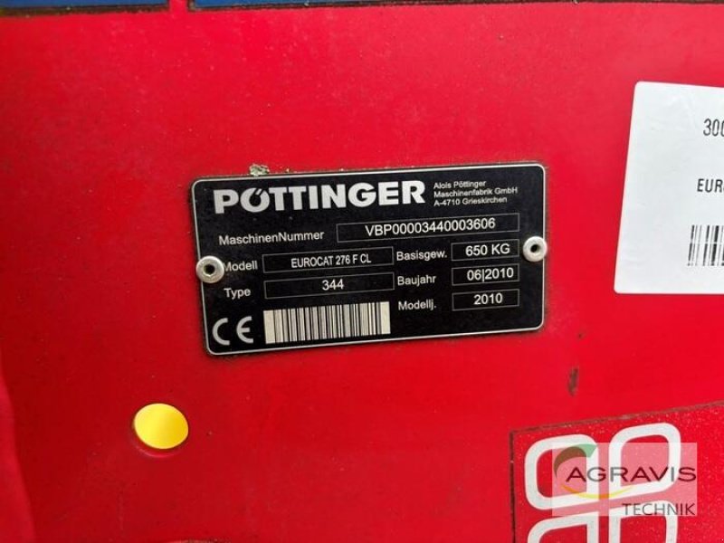 Mähwerk Türe ait Pöttinger EUROCAT 276 F, Gebrauchtmaschine içinde Barsinghausen-Göxe (resim 10)