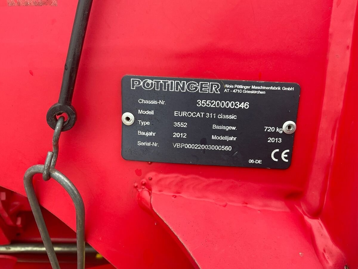 Mähwerk of the type Pöttinger Eurocat 311 classic, Gebrauchtmaschine in Zwettl (Picture 9)