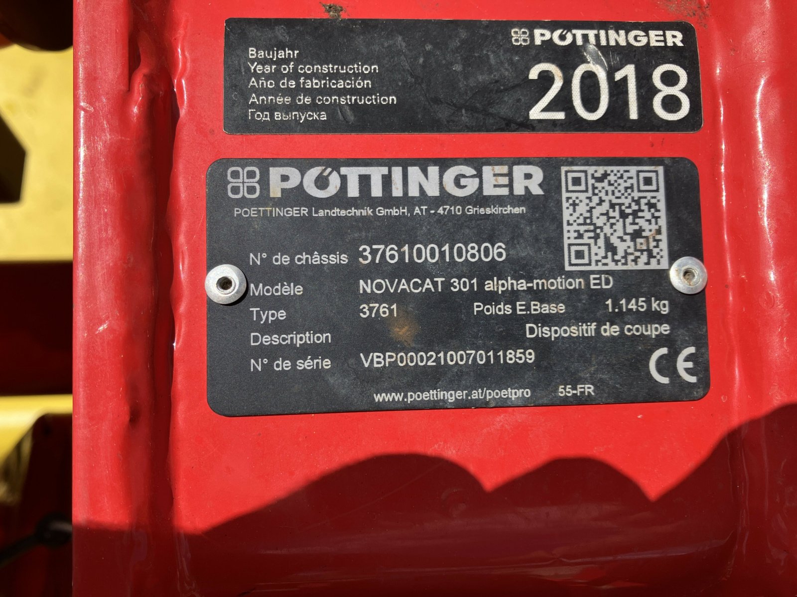 Mähwerk типа Pöttinger FAUCHEUSE, Gebrauchtmaschine в NOGENT (Фотография 7)