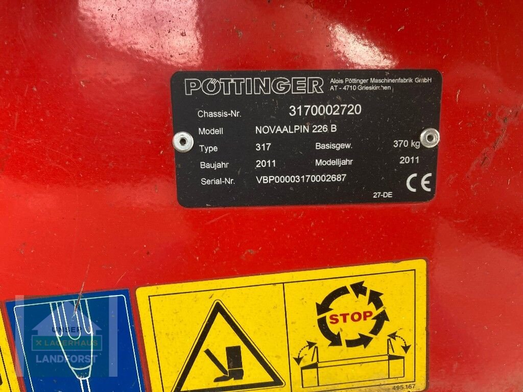 Mähwerk des Typs Pöttinger Nova Alpin 226B, Gebrauchtmaschine in Kapfenberg (Bild 6)