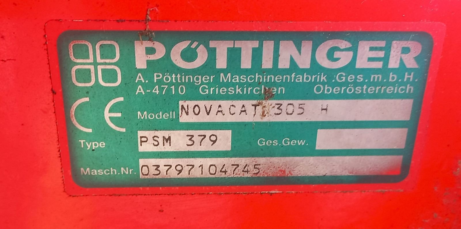 Mähwerk of the type Pöttinger NOVA  CAT 305 H, Gebrauchtmaschine in Ottnang a. H. (Picture 8)