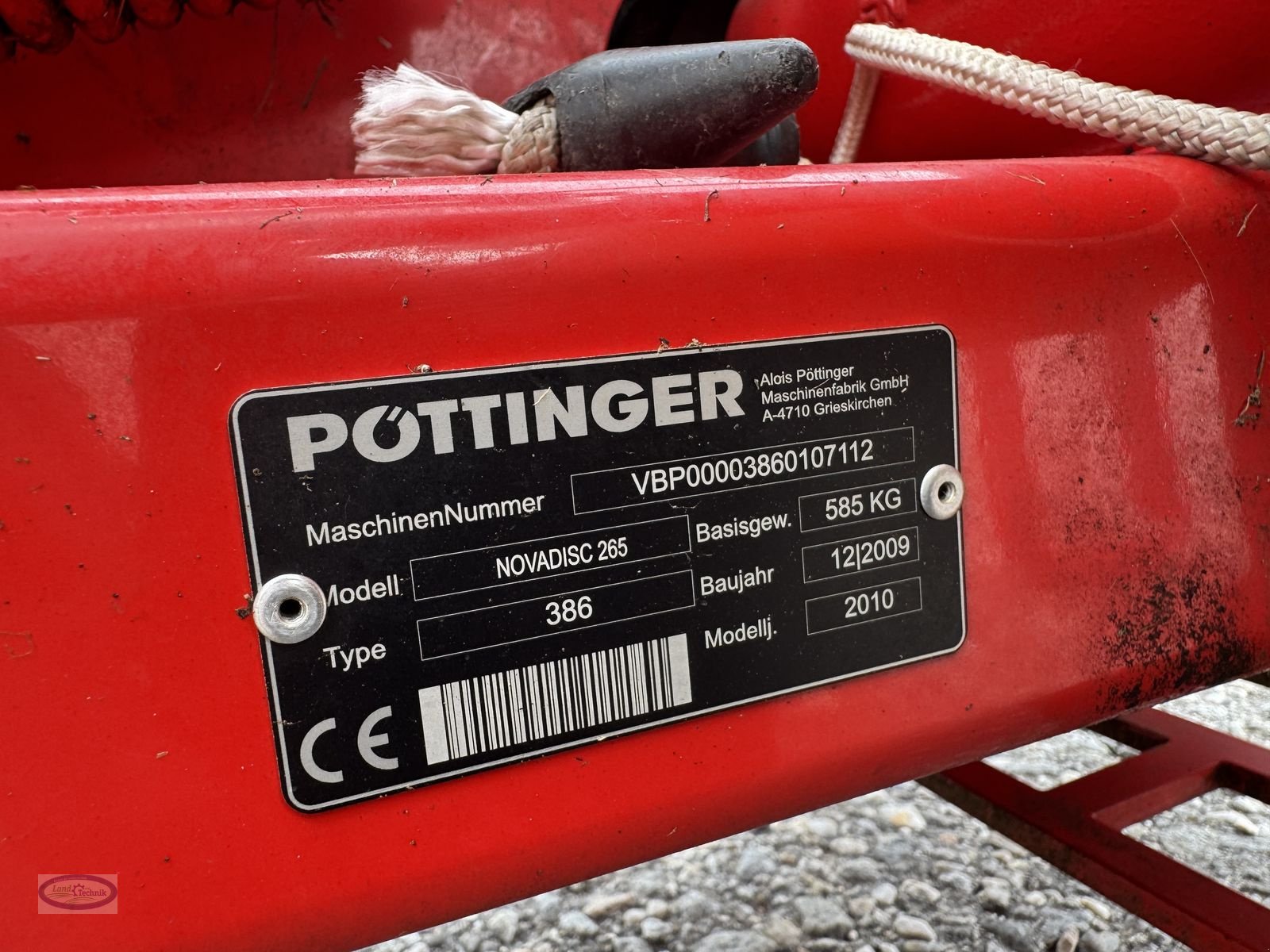 Mähwerk des Typs Pöttinger Nova Disc 265, Gebrauchtmaschine in Münzkirchen (Bild 10)