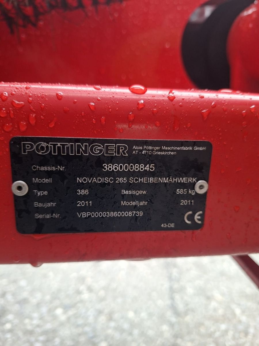 Mähwerk del tipo Pöttinger Nova Disc 265, Gebrauchtmaschine In Berndorf (Immagine 7)