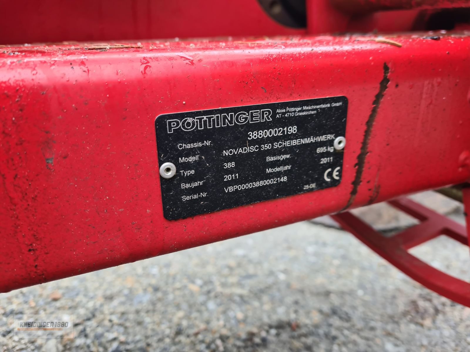 Mähwerk des Typs Pöttinger Nova Disc 350, Gebrauchtmaschine in Altenfelden (Bild 2)