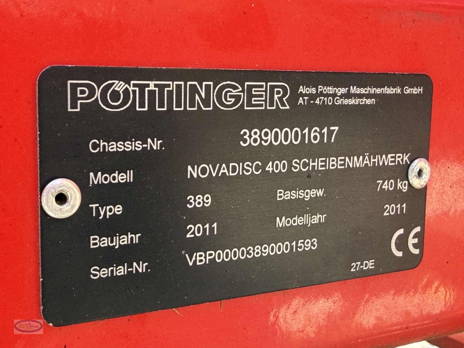 Mähwerk za tip Pöttinger Nova Disc 400, Gebrauchtmaschine u Münzkirchen (Slika 10)