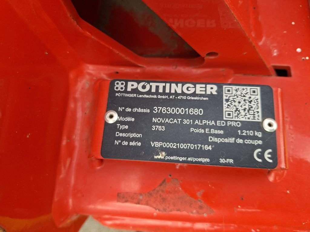 Mähwerk типа Pöttinger NOVACAT 301 ALPHA MOTION ED PRO, Gebrauchtmaschine в BRACHY (Фотография 6)