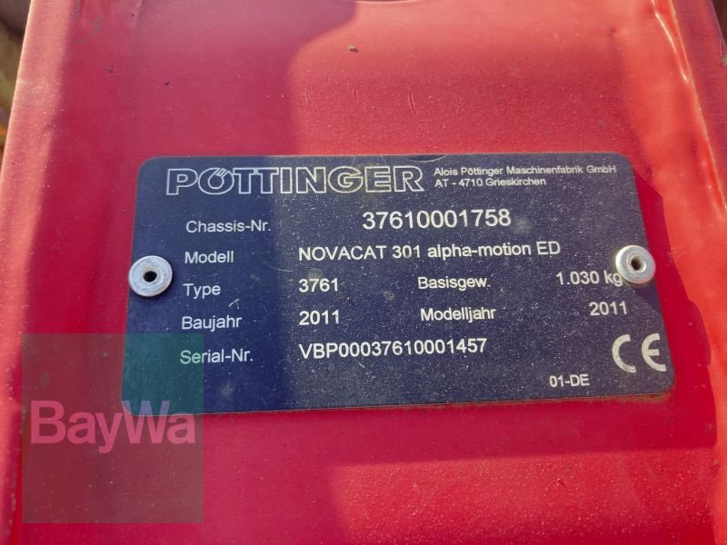Mähwerk del tipo Pöttinger NOVACAT 301 ALPHA -MOTION ED, Gebrauchtmaschine In Auerbach (Immagine 16)