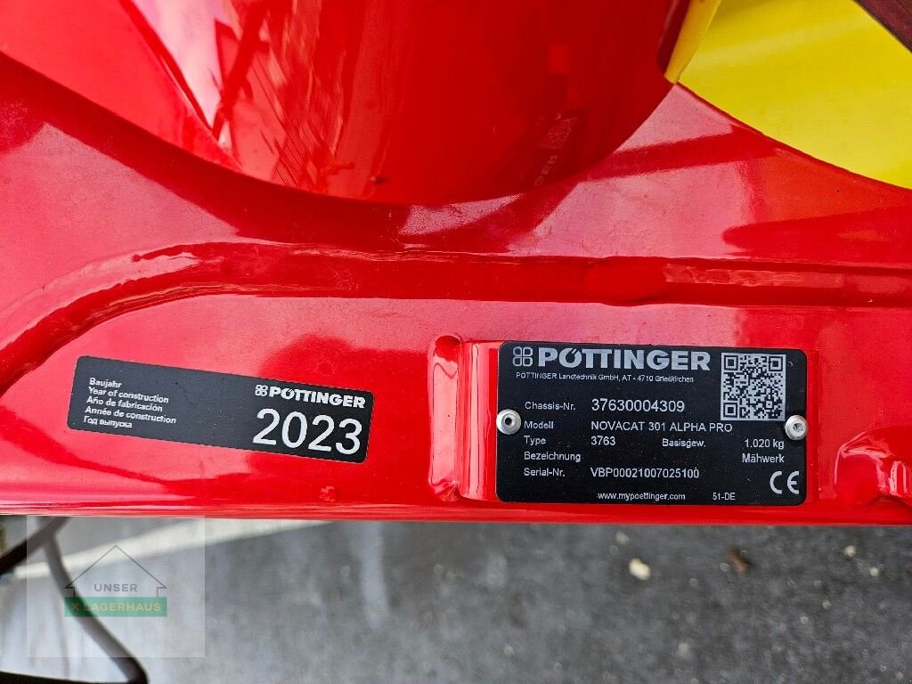 Mähwerk typu Pöttinger Novacat 301 Alpha Motion Pro, Gebrauchtmaschine v St. Michael (Obrázek 13)