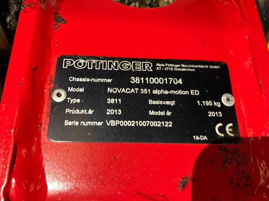 Mähwerk typu Pöttinger NovaCat 351 ED plus Novacat V10, Gebrauchtmaschine v Hinnerup (Obrázek 9)