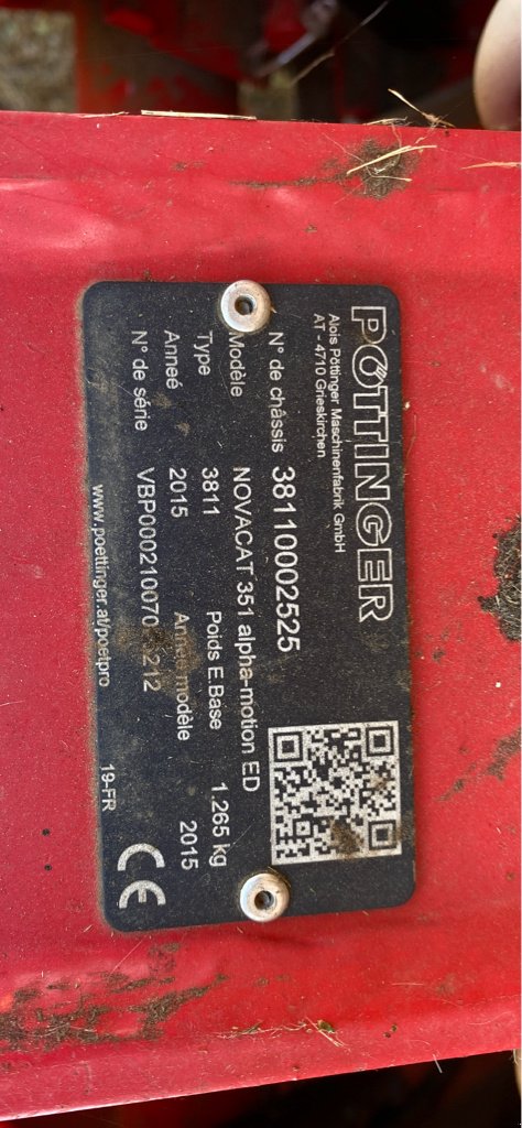 Mähwerk του τύπου Pöttinger Novacat 351alpha-motion ED, Gebrauchtmaschine σε Calmont (Φωτογραφία 5)