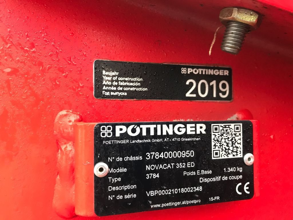 Mähwerk des Typs Pöttinger NOVACAT 352 ED, Gebrauchtmaschine in UZERCHE (Bild 10)