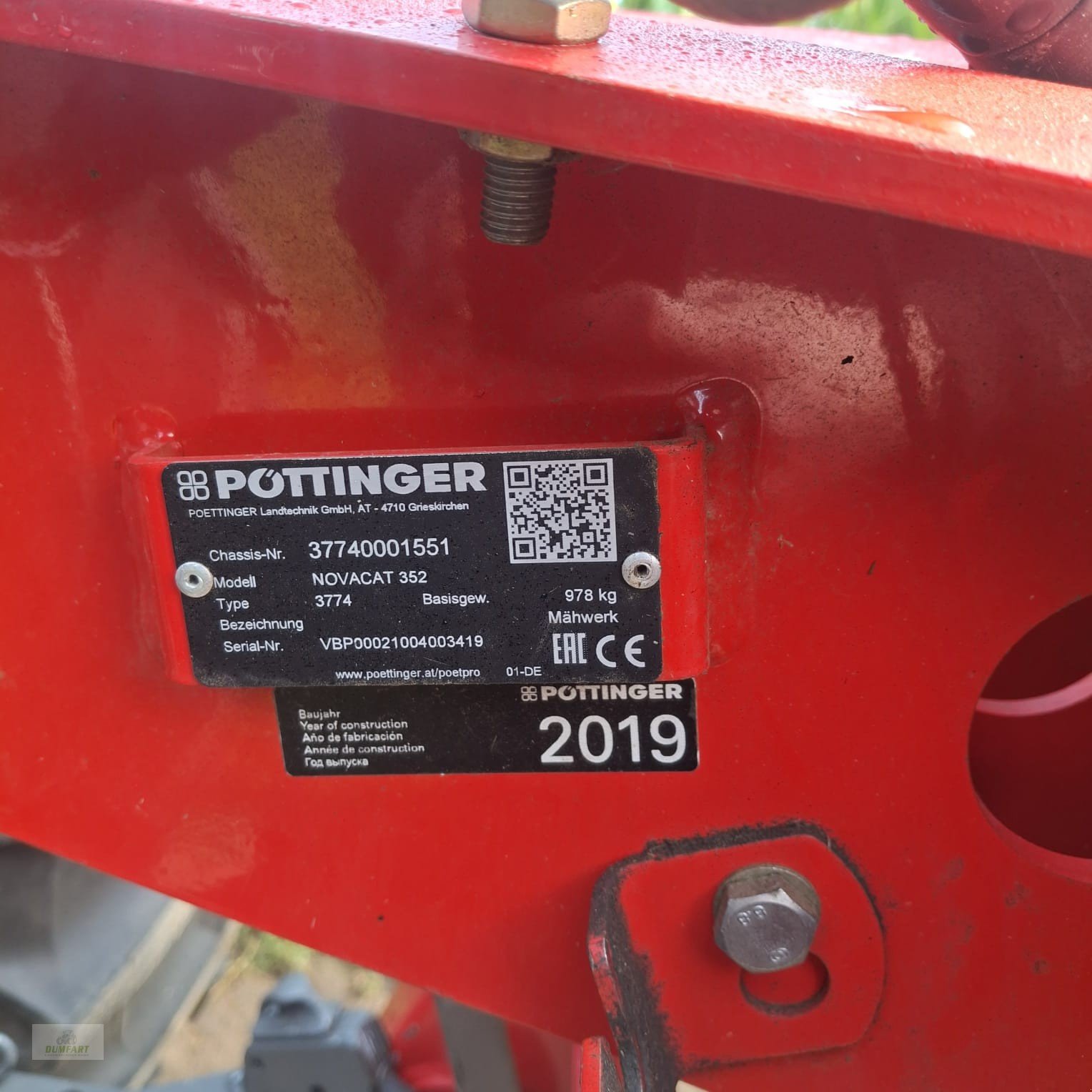 Mähwerk of the type Pöttinger Novacat 352, Gebrauchtmaschine in Bad Leonfelden (Picture 4)