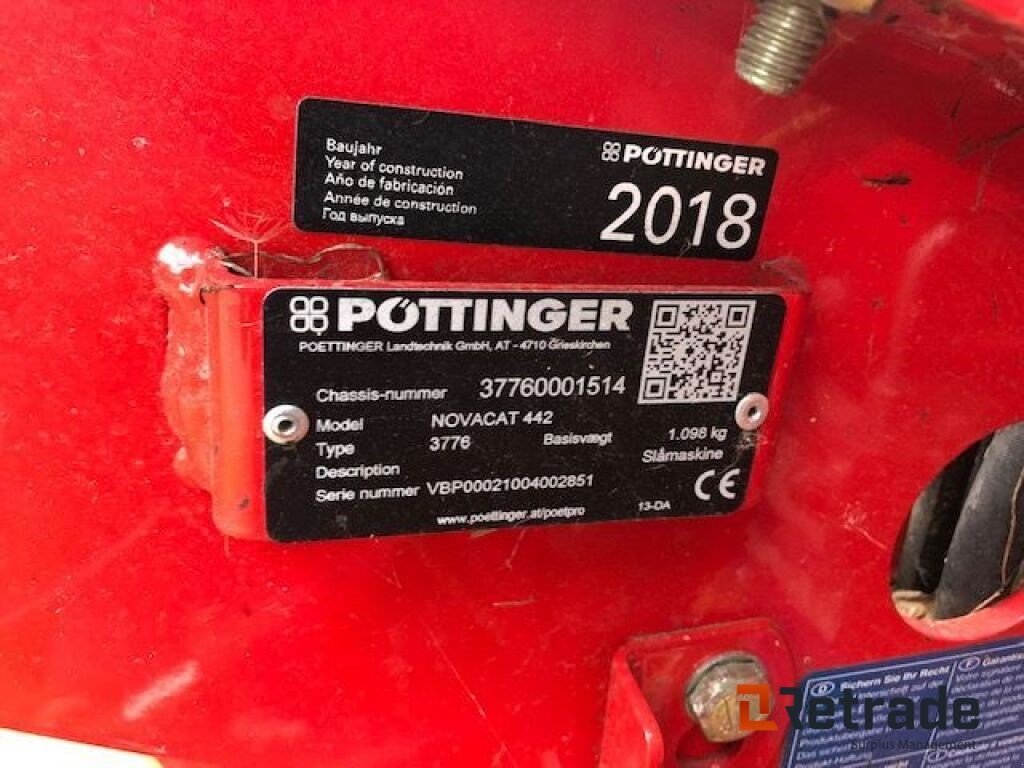 Mähwerk typu Pöttinger Novacat 442, Gebrauchtmaschine v Rødovre (Obrázek 4)
