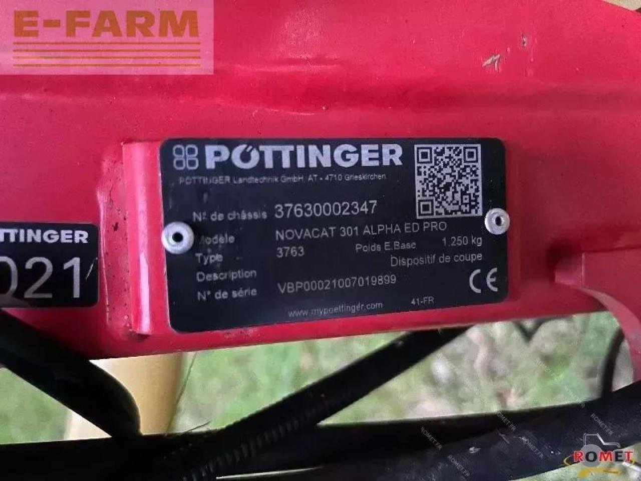 Mähwerk типа Pöttinger novacat a10ed, Gebrauchtmaschine в GENNES-SUR-GLAIZE (Фотография 11)