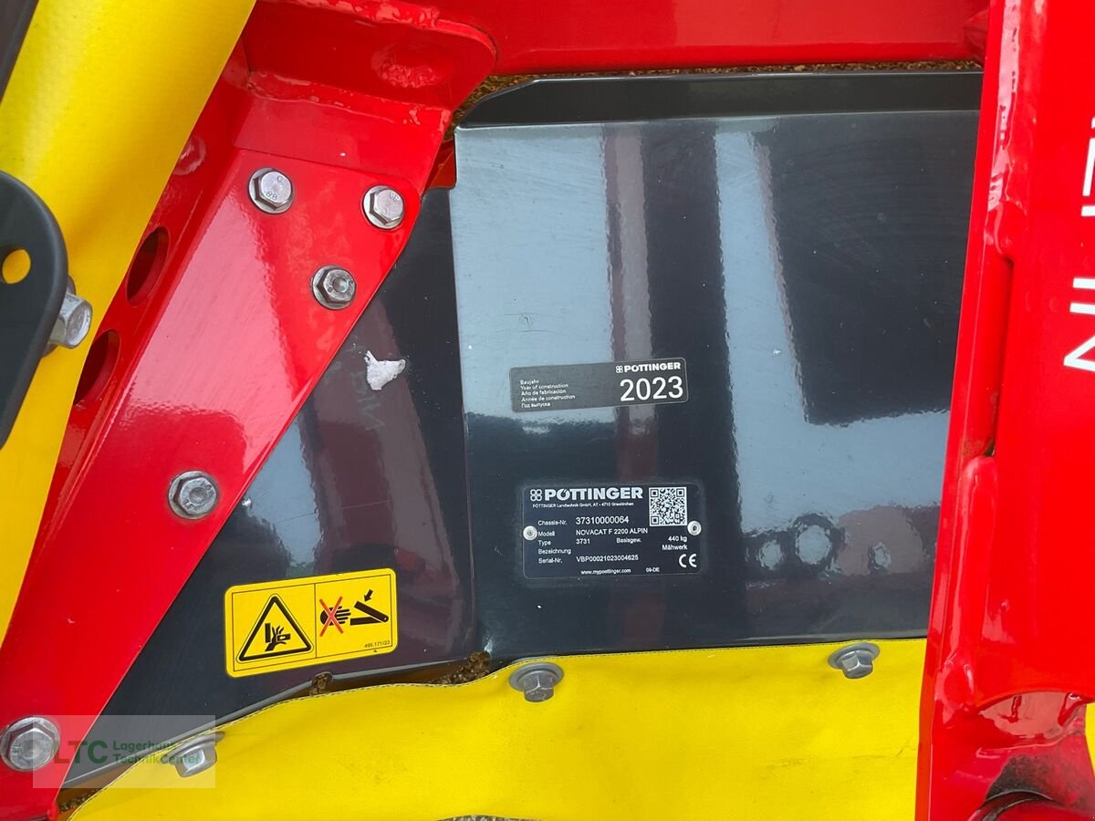 Mähwerk des Typs Pöttinger NOVACAT F 2200 Alpin, Neumaschine in Kalsdorf (Bild 10)