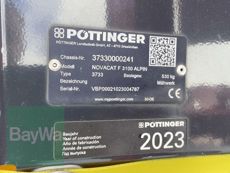 Mähwerk от тип Pöttinger NOVACAT F 3100 ALPIN, Gebrauchtmaschine в Bamberg (Снимка 8)