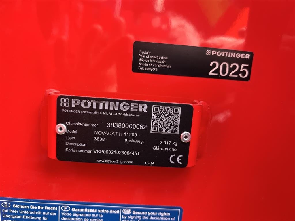 Mähwerk a típus Pöttinger NOVACAT H  11200, Gebrauchtmaschine ekkor: Gram (Kép 11)
