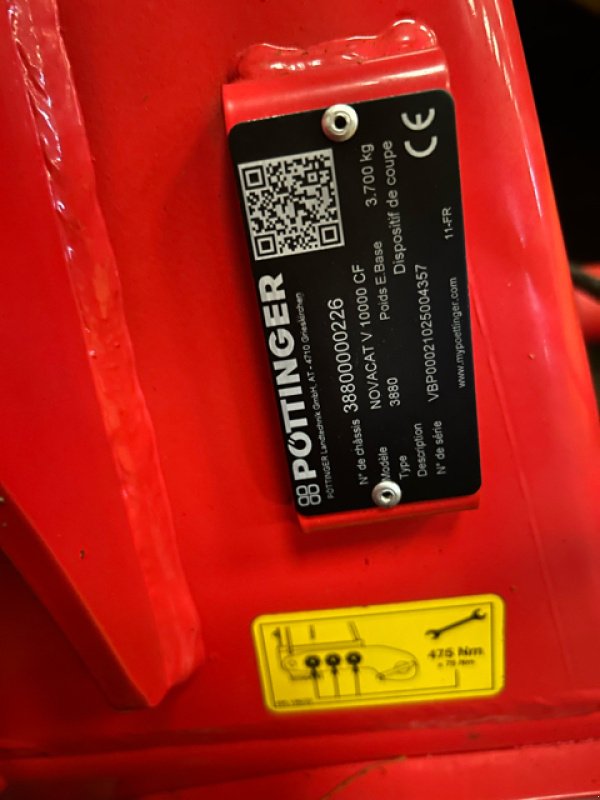 Mähwerk of the type Pöttinger NOVACAT V 10000 CF, Gebrauchtmaschine in VERT TOULON (Picture 3)