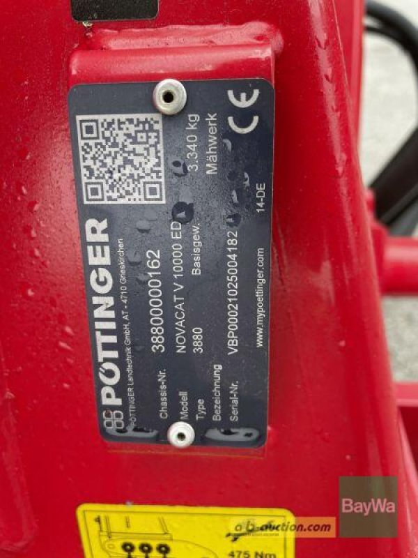 Mähwerk van het type Pöttinger NOVACAT V 10000 ED, Gebrauchtmaschine in Bamberg (Foto 14)