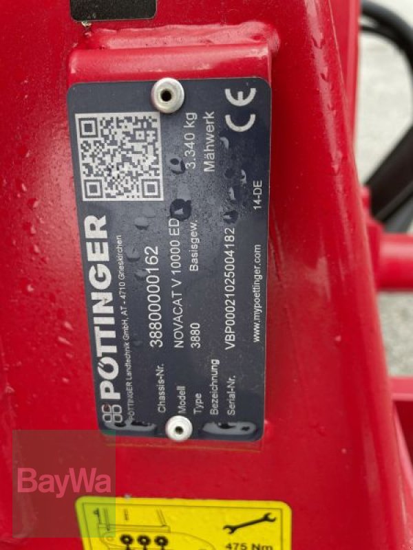 Mähwerk типа Pöttinger NOVACAT V 10000 ED, Gebrauchtmaschine в Bamberg (Фотография 14)