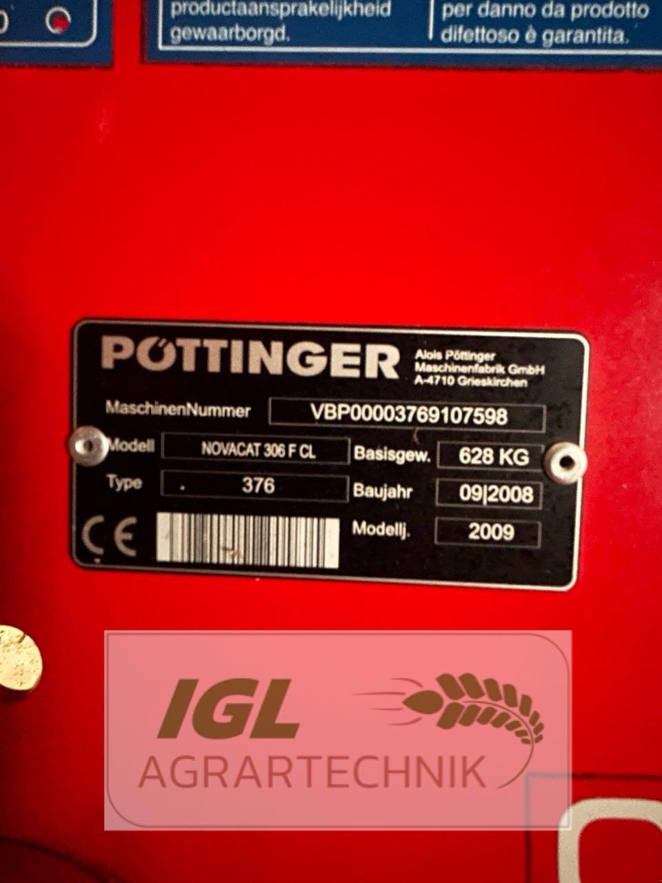 Mähwerk типа Pöttinger Novacut 306 F CL, Gebrauchtmaschine в Nabburg (Фотография 4)