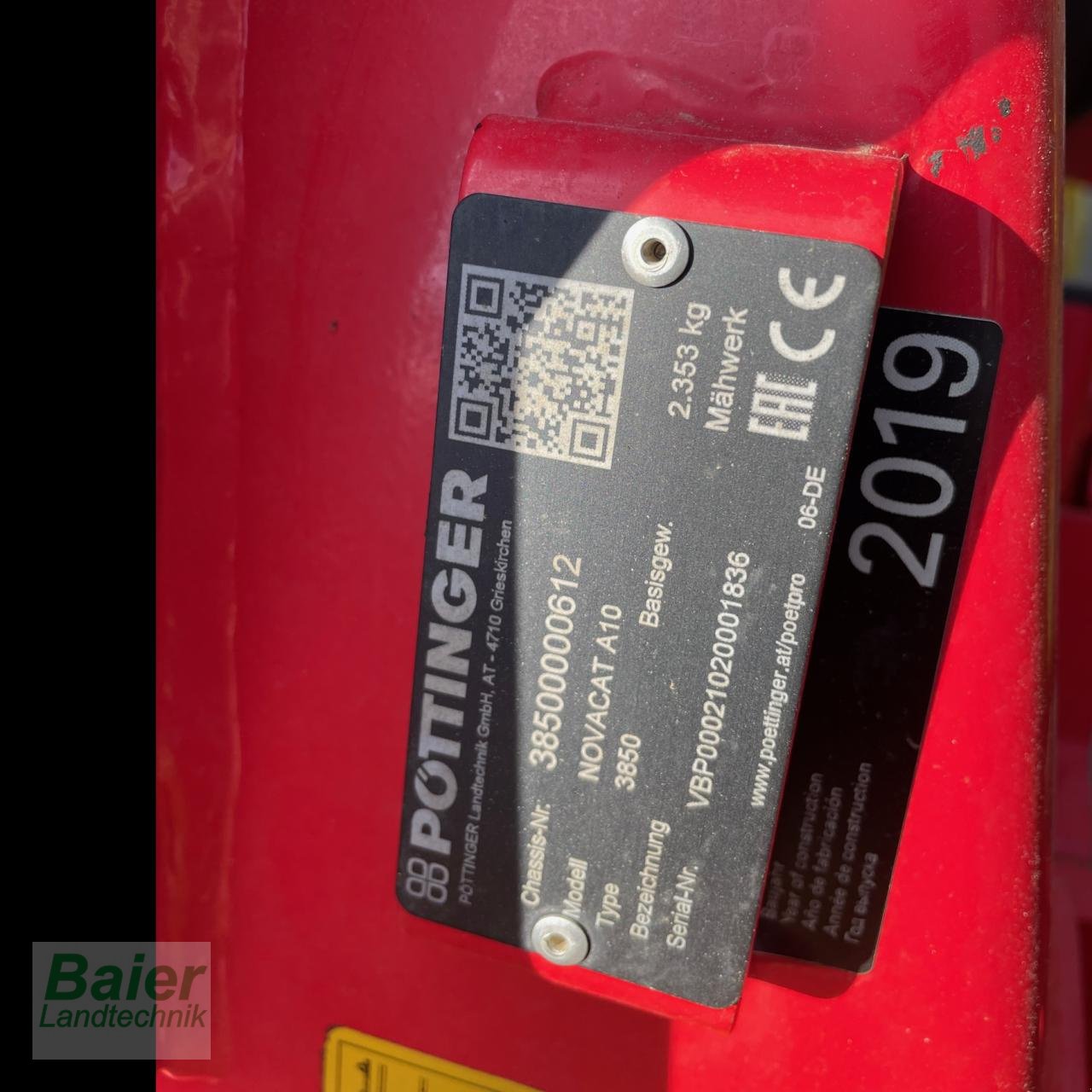 Mähwerk типа Pöttinger Novacut A10, Gebrauchtmaschine в OBERNDORF-HOCHMOESSINGEN (Фотография 8)