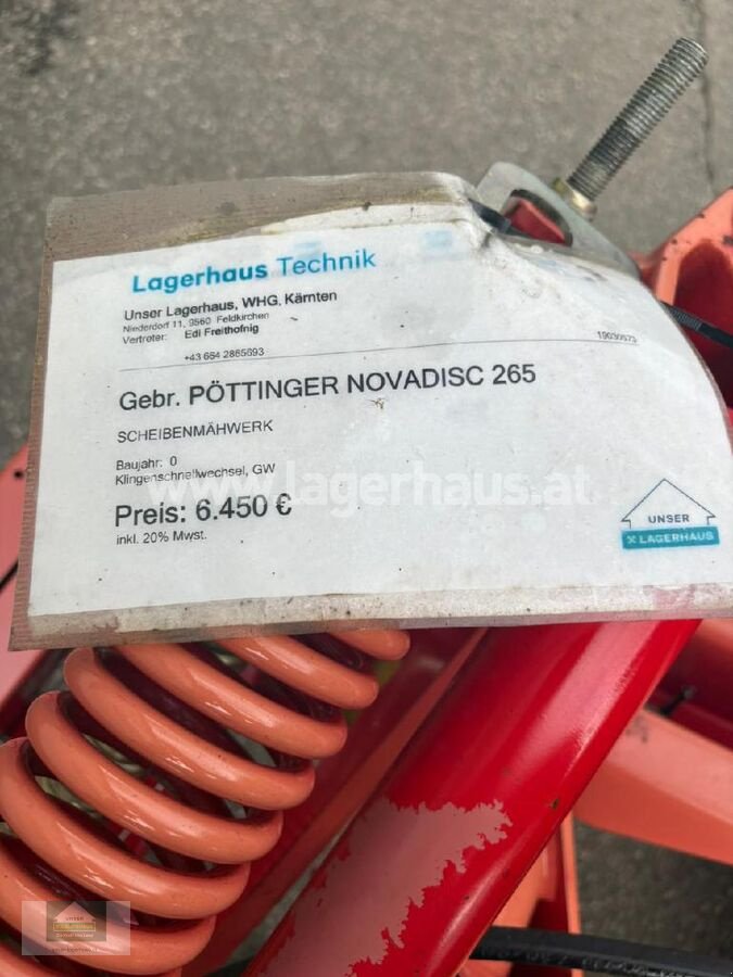Mähwerk типа Pöttinger NOVADISC 265, Gebrauchtmaschine в Klagenfurt (Фотография 6)