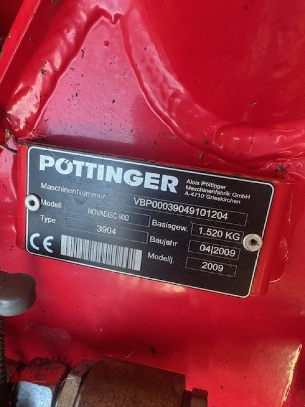 Mähwerk tip Pöttinger Novadisc 900, Gebrauchtmaschine in Creußen (Poză 3)