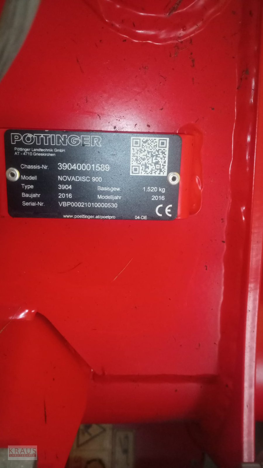 Mähwerk от тип Pöttinger Novadisc 900, Gebrauchtmaschine в Geiersthal (Снимка 3)