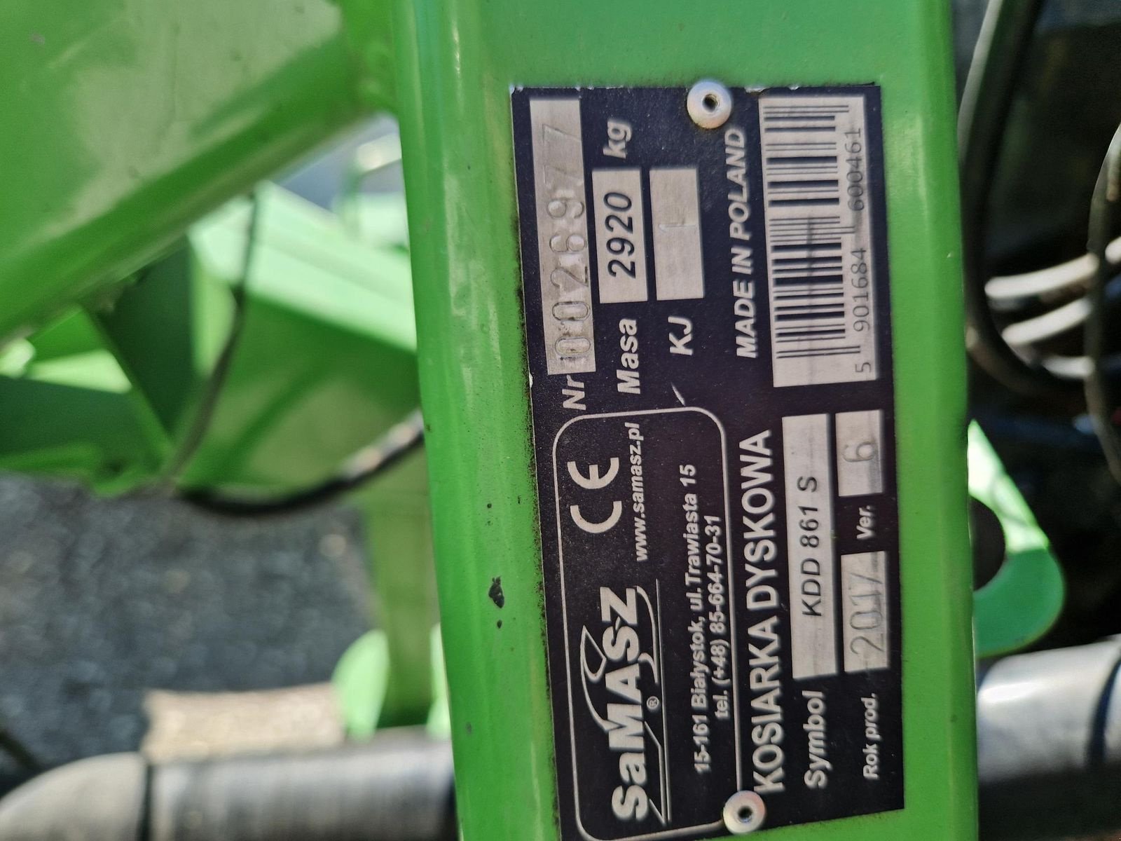 Mähwerk типа SaMASZ KDD 861 S, Gebrauchtmaschine в Grünbach (Фотография 2)