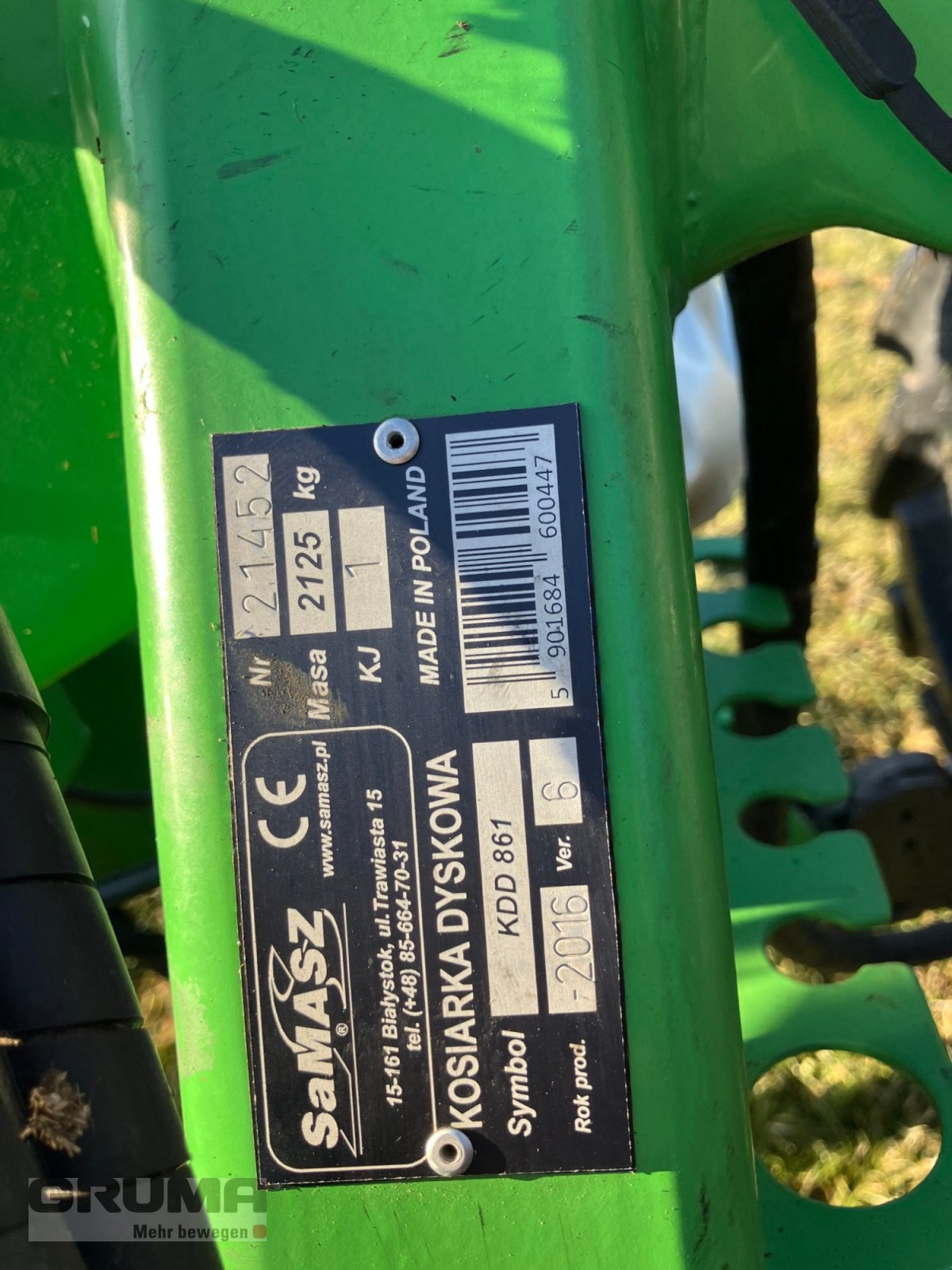 Mähwerk of the type SaMASZ KDD 861, Gebrauchtmaschine in Germaringen (Picture 12)