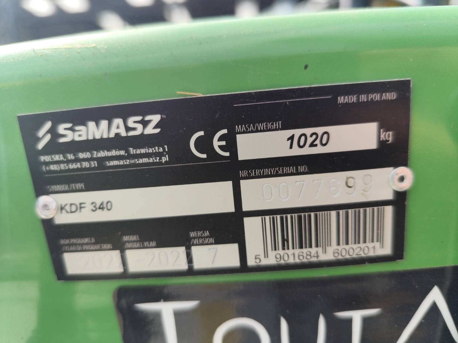 Mähwerk del tipo SaMASZ Kdf 340, Gebrauchtmaschine In Le Horps (Immagine 8)