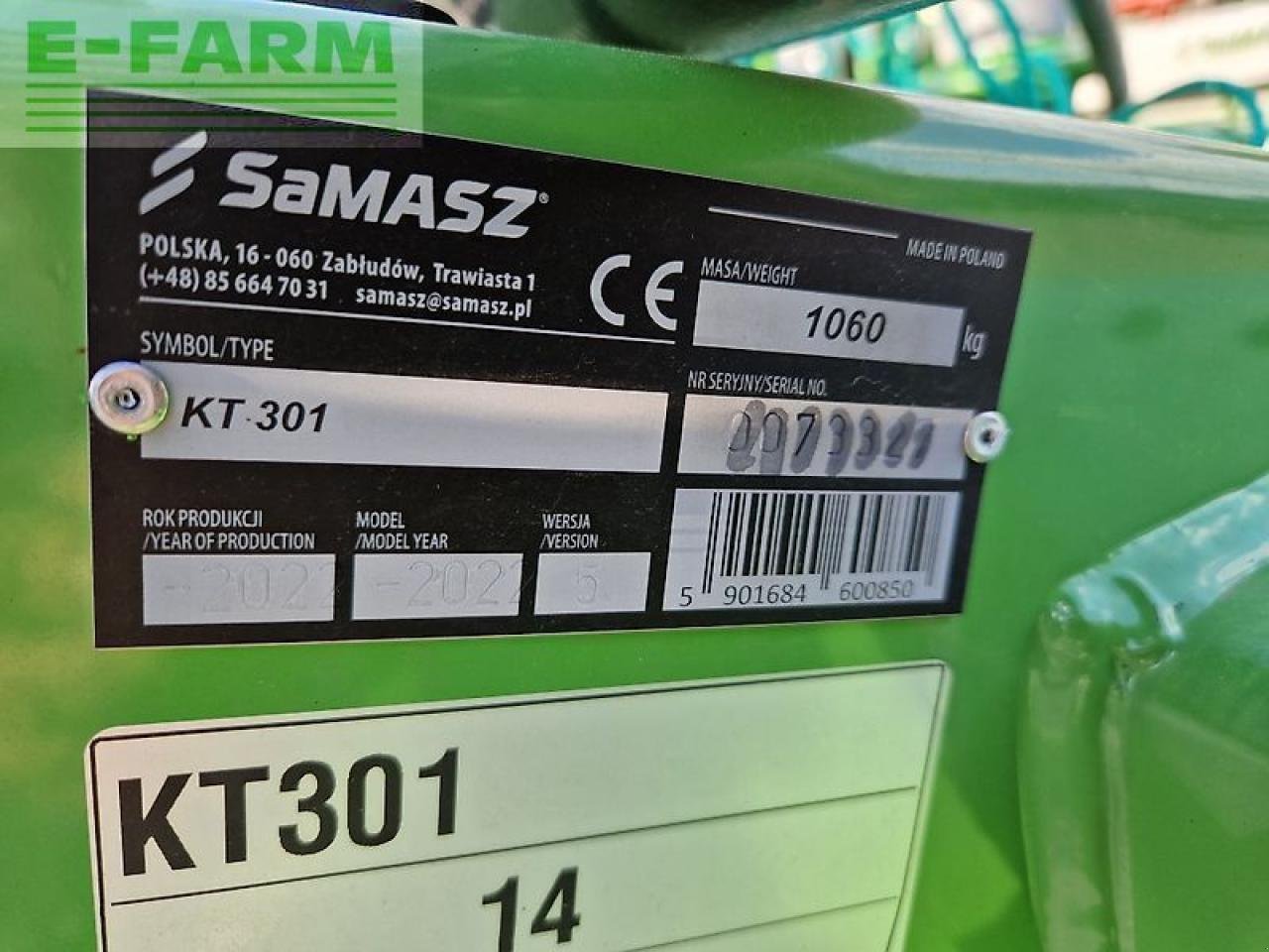 Mähwerk του τύπου SaMASZ kt 301, Gebrauchtmaschine σε Hamburg (Φωτογραφία 5)