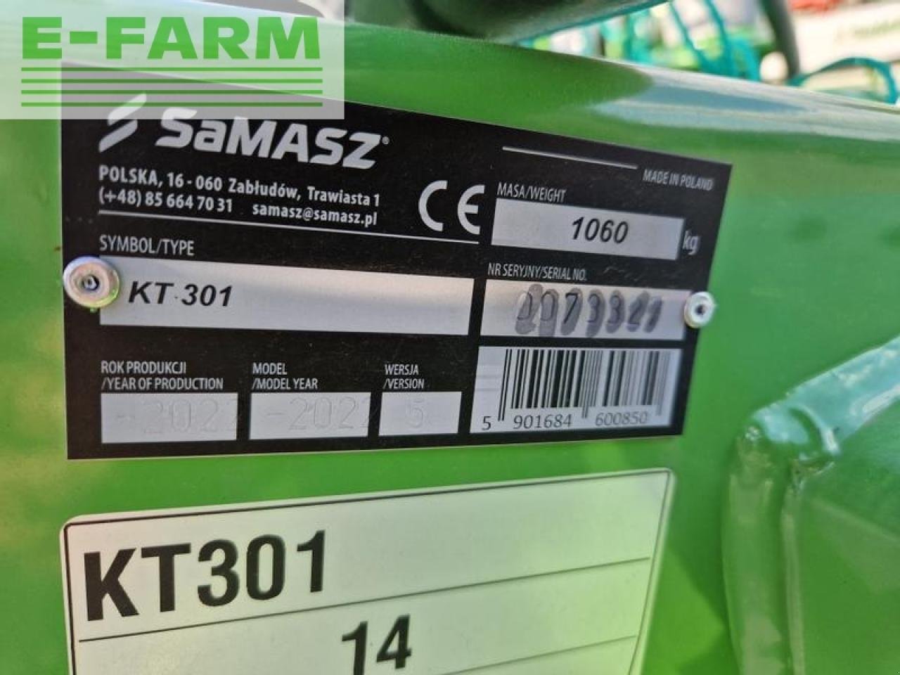 Mähwerk of the type SaMASZ kt 301, Gebrauchtmaschine in Hamburg (Picture 5)