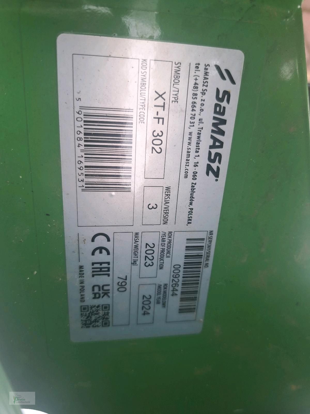 Mähwerk of the type SaMASZ XT-F 302, Neumaschine in Bad Kötzting (Picture 3)