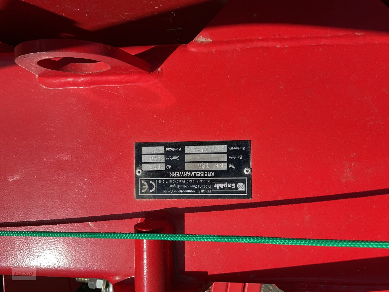 Mähwerk del tipo Saphir KM 186, Gebrauchtmaschine en Kößlarn (Imagen 3)