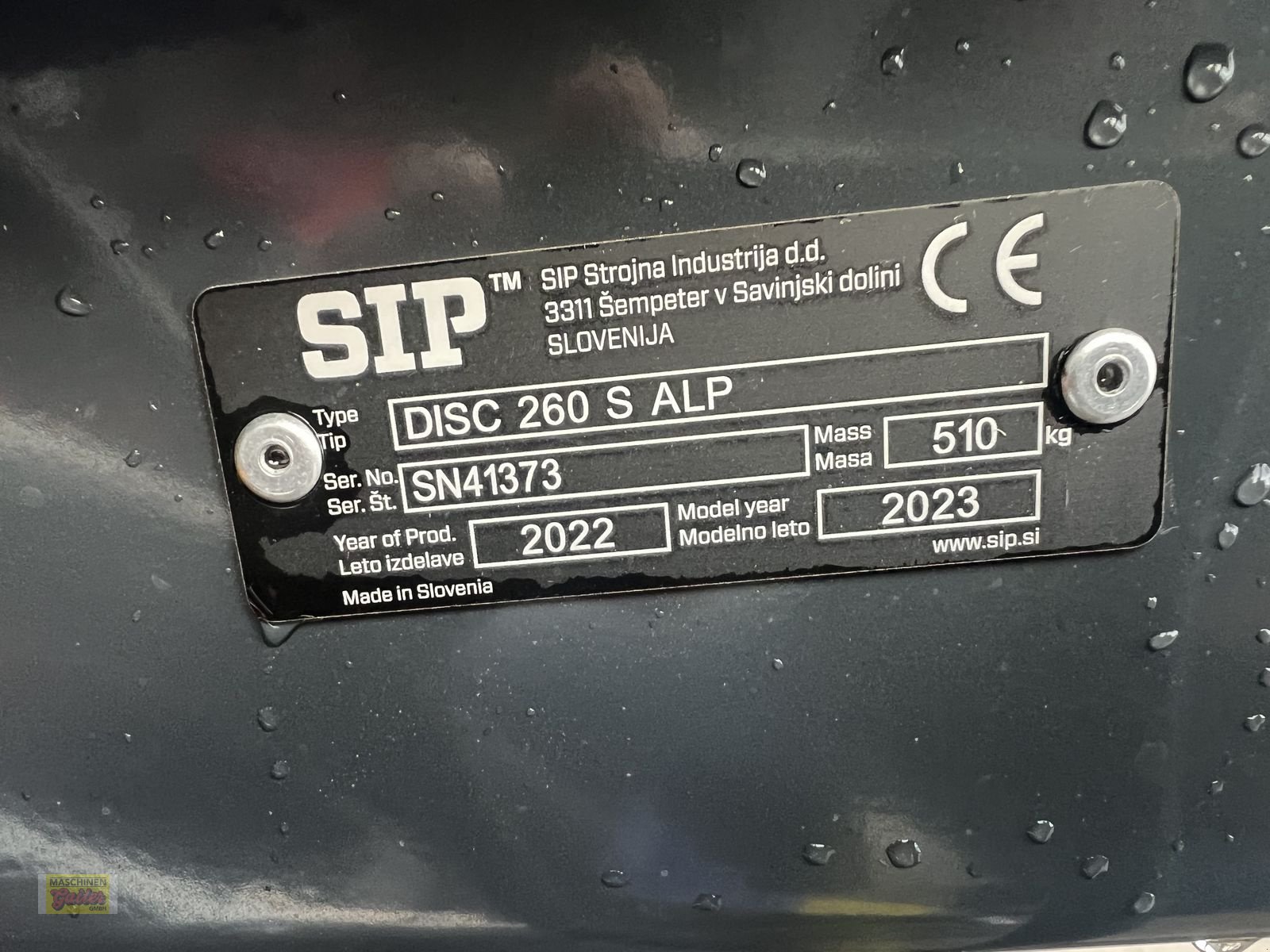 Mähwerk du type SIP Disc 260 S Alp, Gebrauchtmaschine en Kötschach (Photo 12)