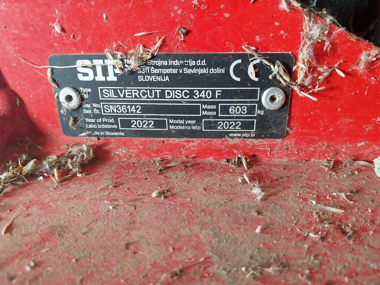 Mähwerk typu SIP Silvercut DISC 340 F, Gebrauchtmaschine v CREZANCY EN SANCERRE (Obrázek 4)